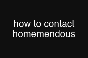 how to contact homemendous
