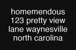 homemendous 123 pretty view lane waynesville north carolina